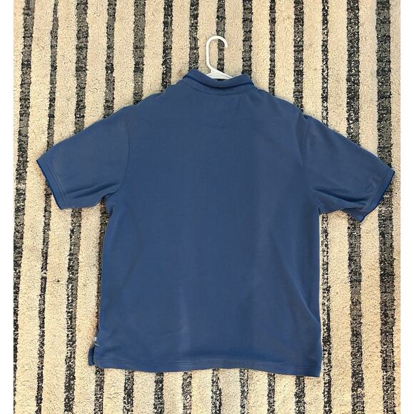 Tommy Bahama Mens Blue Polo. Micro-Check Pattern. Genuine. Size XL. Short Sleeve - Picture 3 of 4